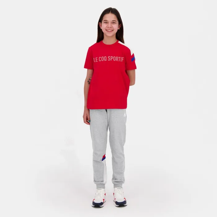 Le Coq Sportif Tricolore Tshirt Enfant Pur Rouge Kids Tshirts