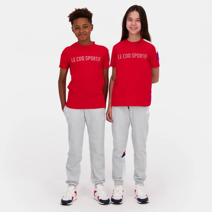 Le Coq Sportif Tricolore Tshirt Enfant Pur Rouge Kids Tshirts
