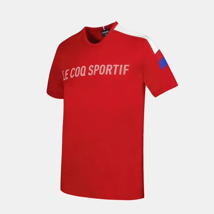 Le Coq Sportif Tricolore Tshirt Enfant Pur Rouge Kids Tshirts