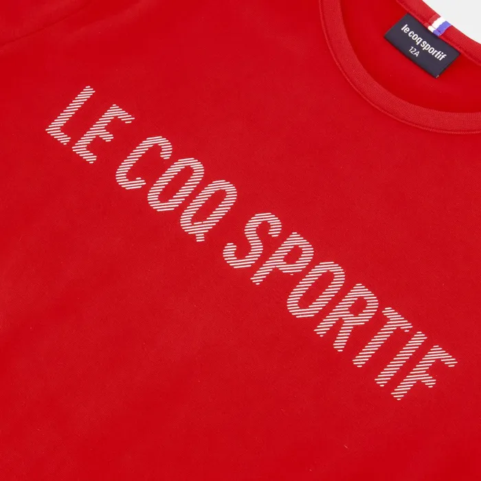 Le Coq Sportif Tricolore Tshirt Enfant Pur Rouge Kids Tshirts