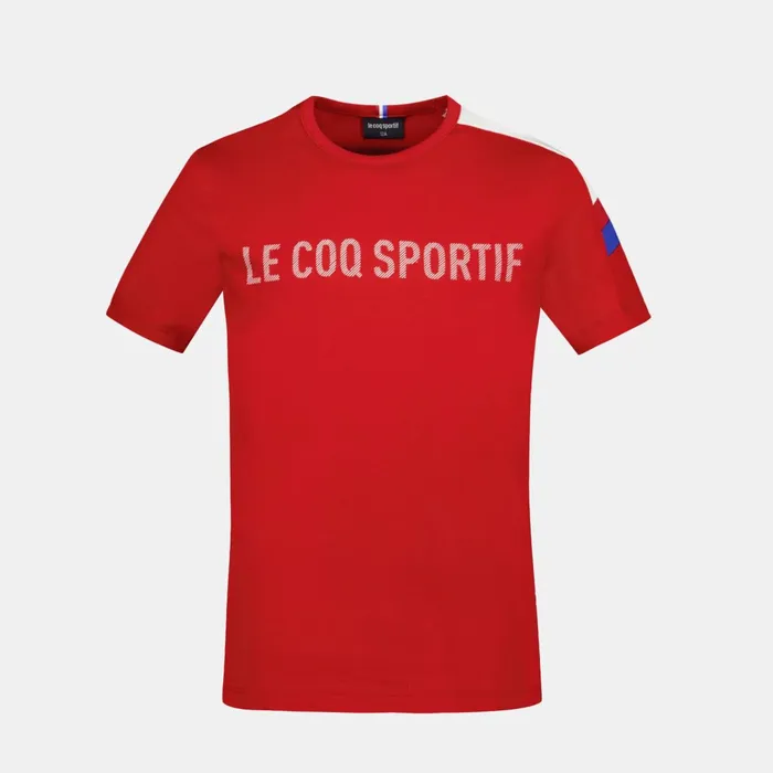 Le Coq Sportif Tricolore Tshirt Enfant Pur Rouge Kids Tshirts