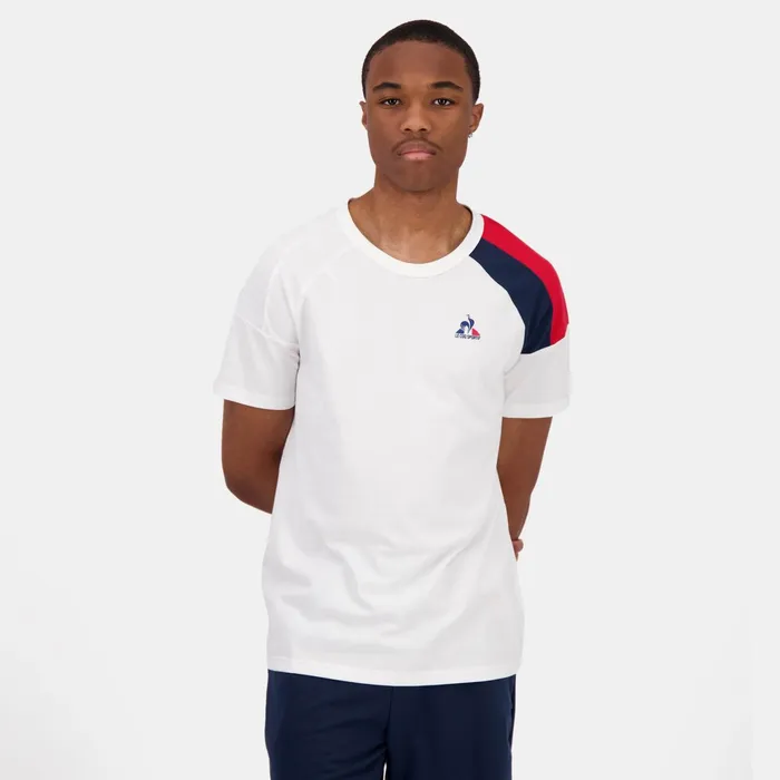 Le Coq Sportif Tricolore Tshirt Homme New Optical White Men Tshirts And Tops