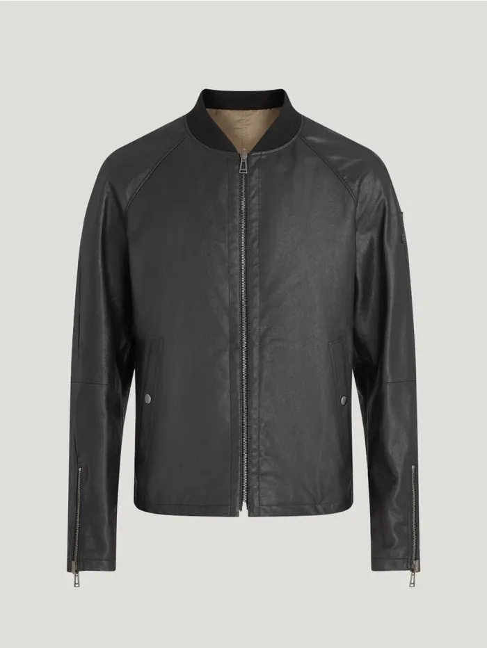 Leather Jackets Men Belstaff Centenary Reversible Jacket Black British Khaki