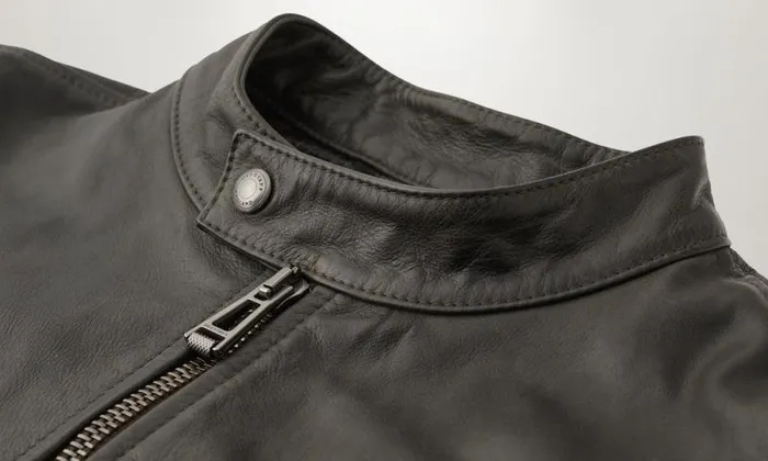 Leather Jackets Men Belstaff Legacy Pearson Jacket Dark Tile Green