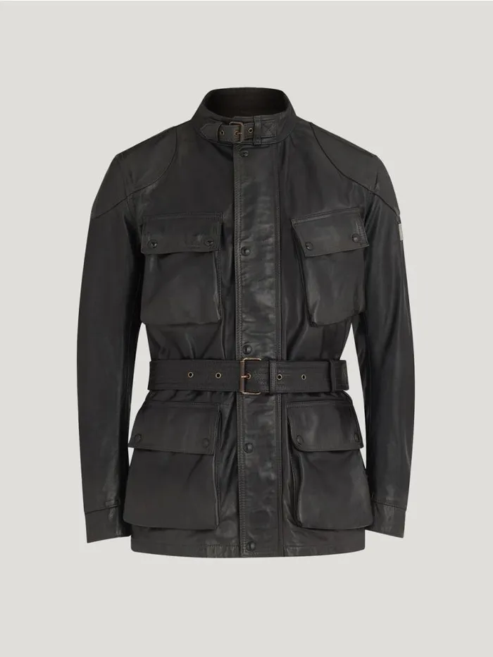 Leather Jackets Men Belstaff Legacy Trialmaster Panther Jacket Antique Black