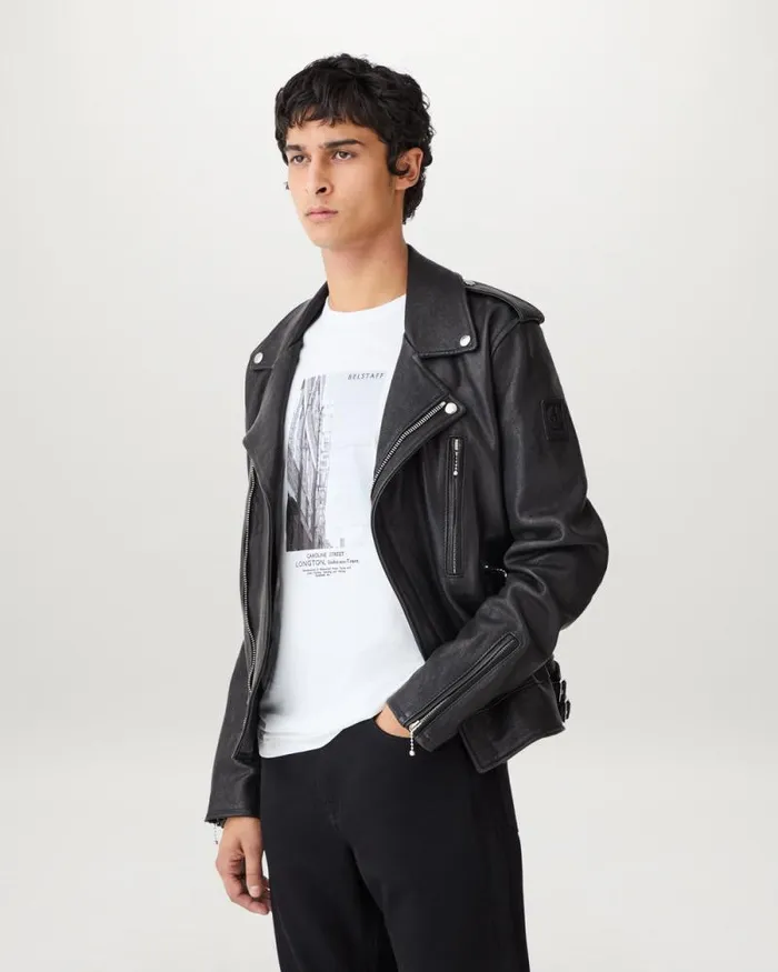 Leather Jackets Men Belstaff Rider Jacket Black Leather Jackets Men Belstaff Rider Jacket Black