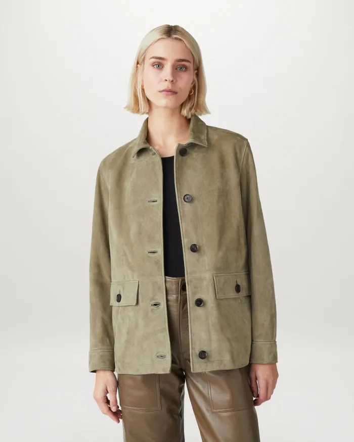 Leather Jackets Women Belstaff Route Jacket Aloe Leather Jackets Women Belstaff Route Jacket Aloe