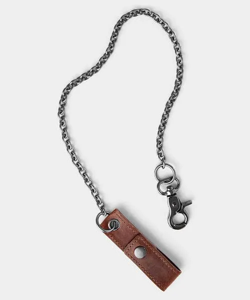 Leather Trim Belt Loop Chain Silver Accessories and Jewellery Joebrowns Apparel Leather Trim Belt Loop Chain Silver Accessories and Jewellery Joebrowns Apparel
