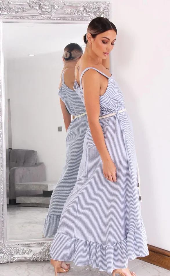 Light Miranda Denim Look Ruffle Hem Maxi Dress Women Missfiga Maxi Dresses Light Miranda Denim Look Ruffle Hem Maxi Dress Women Missfiga Maxi Dresses