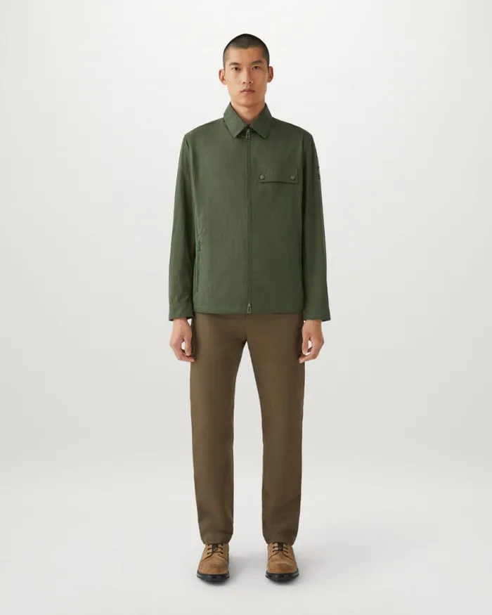 Lightweight Jackets Men Belstaff Depot Overshirt Tile Green