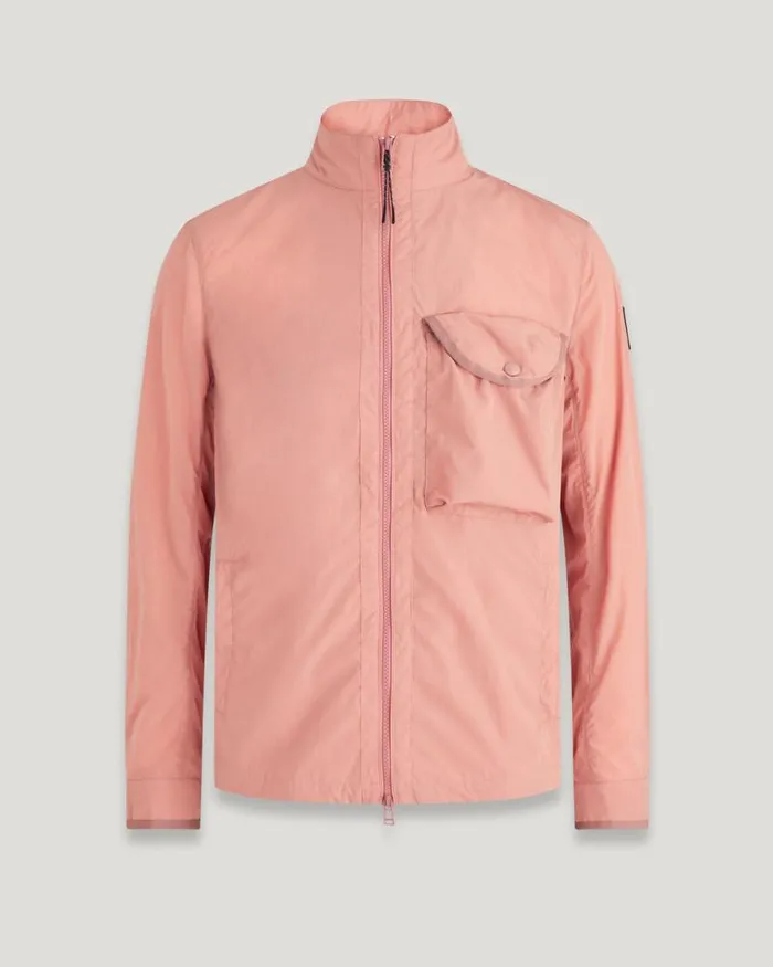 Lightweight Jackets Men Belstaff Quarter Overshirt Rust Pink
