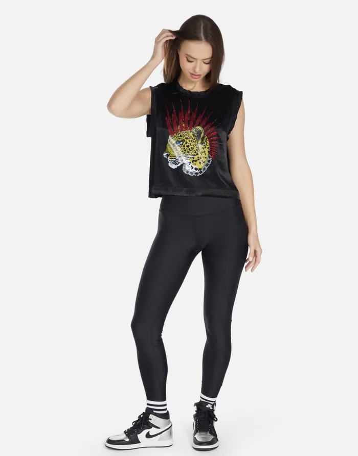 Linette Punk Leopard Black Women039s Lauren Moshi Tanks