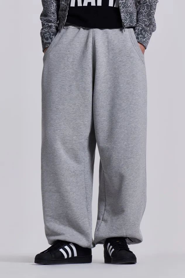 Loungewear Shop Grey Marl Cuffed Monster Jogger Jaded London Men