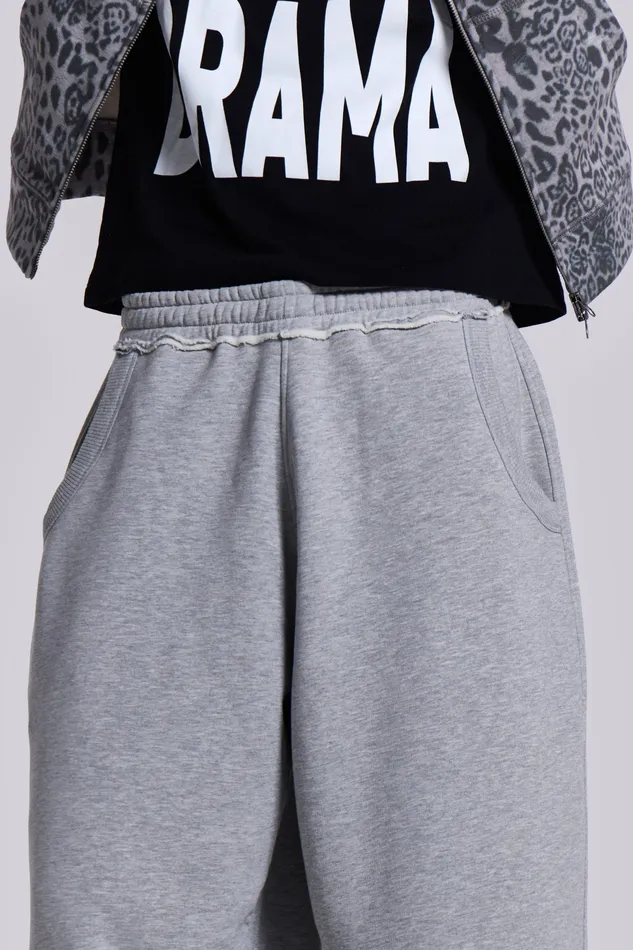 Loungewear Shop Grey Marl Cuffed Monster Jogger Jaded London Men