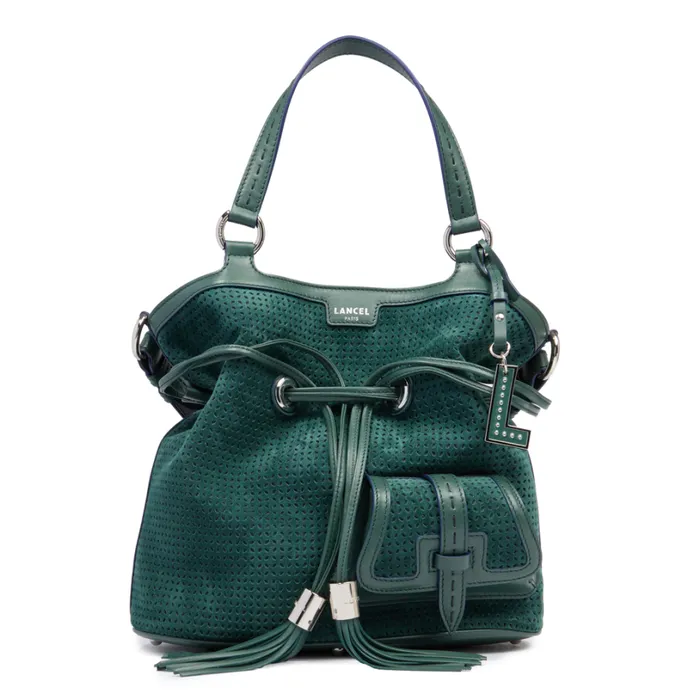 M Bucket Bag Imperial Green Women Lancel Shoulder Bags