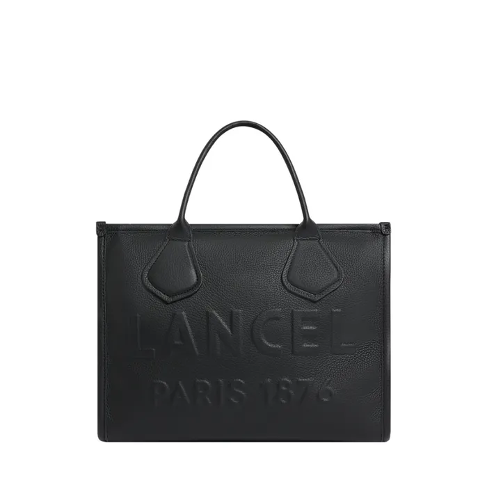 M Zip Tote Black Women Lancel Hand Bags