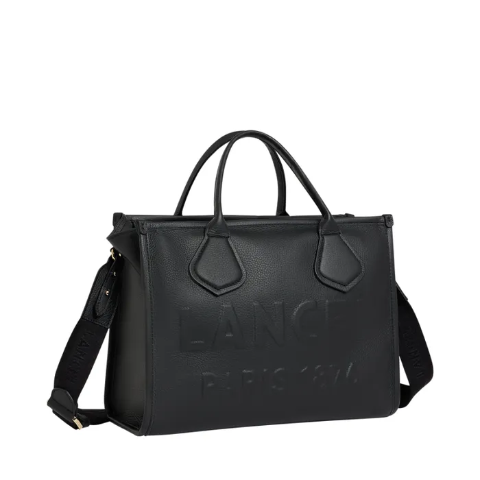 M Zip Tote Black Women Lancel Hand Bags