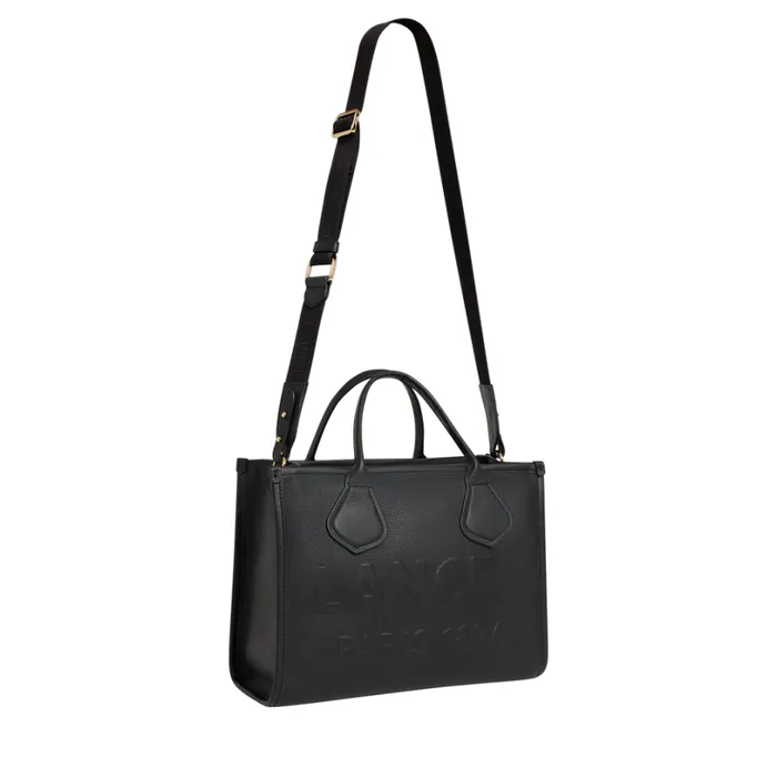 M Zip Tote Black Women Lancel Hand Bags