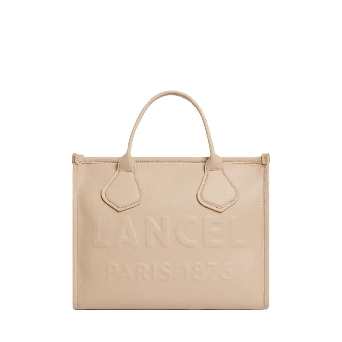 M Zip Tote Cappuccino Women Lancel Hand Bags