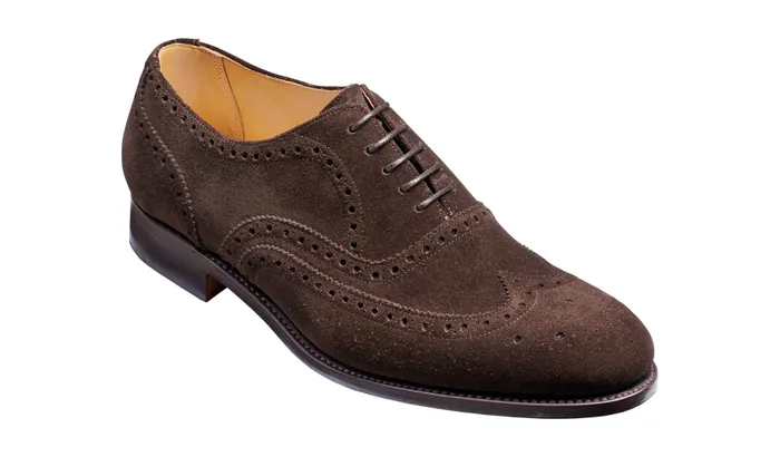 Malton 8211 Burnt Oak Suede Men Barker Shoes Mens Oxfords