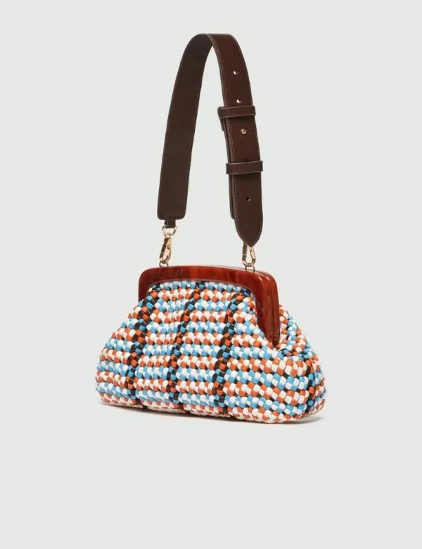 Marella Bags Women Woven Clutch Brown