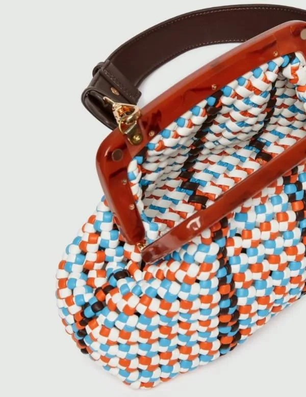 Marella Bags Women Woven Clutch Brown