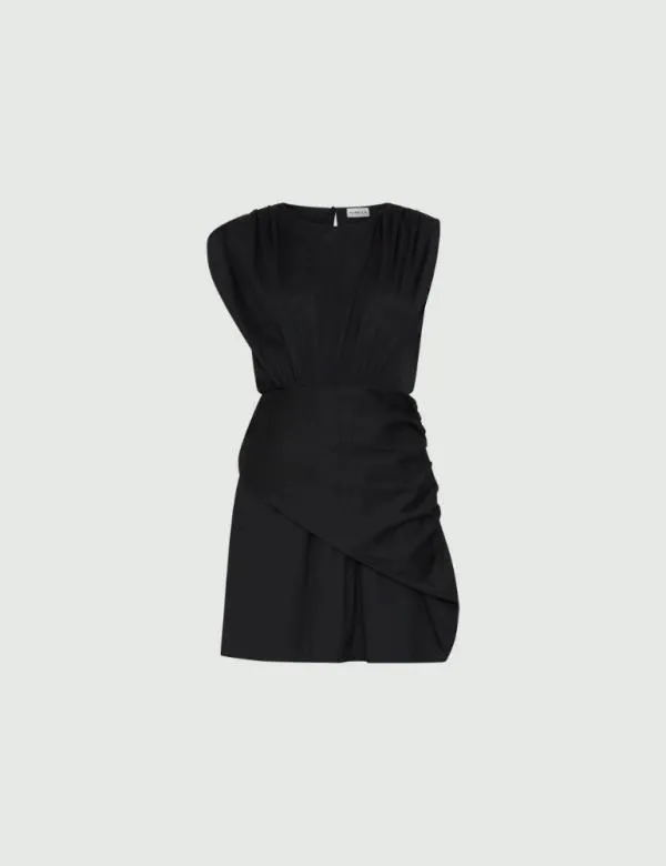 Marella Dresses Women Draped Dress Black
