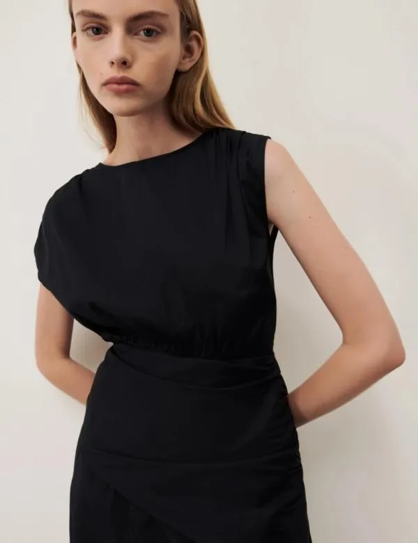 Marella Dresses Women Draped Dress Black