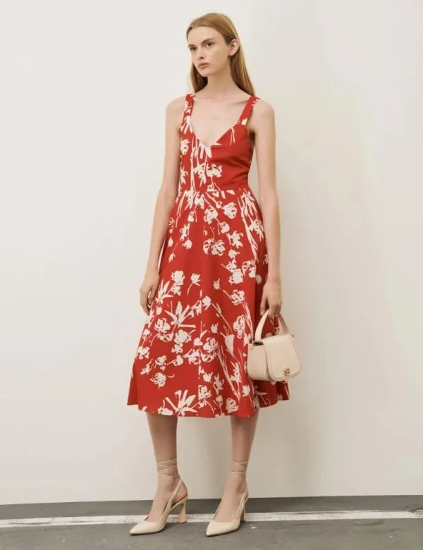 Marella Dresses Women Patterned Dress Red