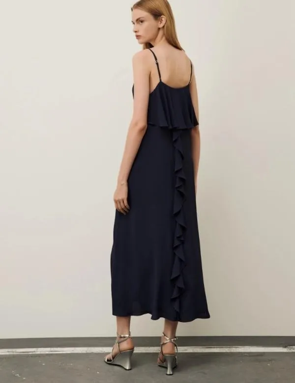 Marella Dresses Women Ruched Dress Navy
