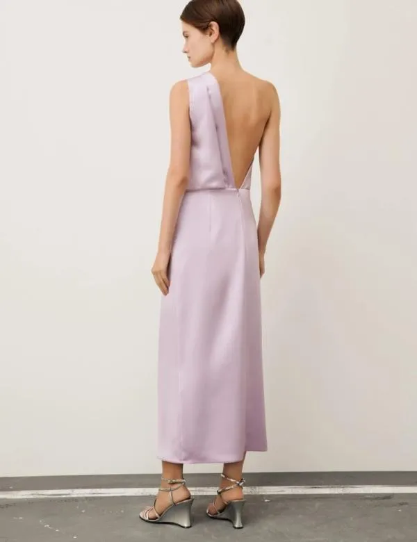 Marella Dresses Women Satin Dress Lilac