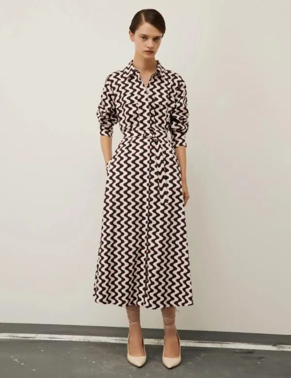 Marella Dresses Women Shirt Dress Chocolate