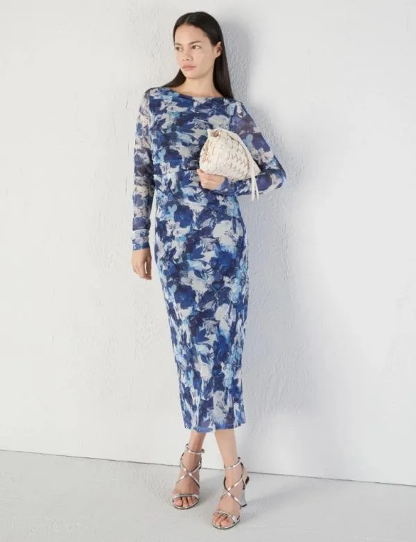 Marella Dresses Women Tulle Dress Navy