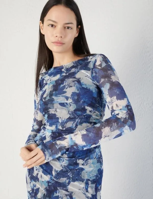 Marella Dresses Women Tulle Dress Navy