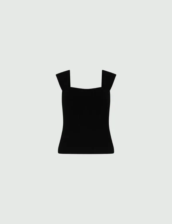 Marella Knitwear Women Knit Corset Black