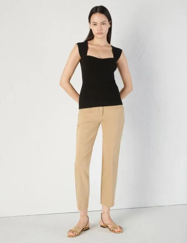 Marella Knitwear Women Knit Corset Black