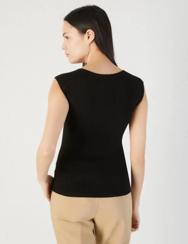 Marella Knitwear Women Knit Corset Black