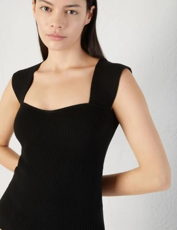 Marella Knitwear Women Knit Corset Black