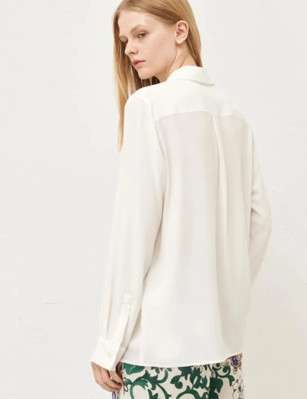 Marella Shirts Women Pocket Tshirt Cream