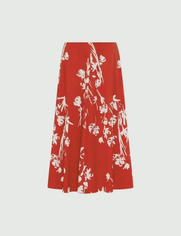 Marella Skirts Women Patterned Skirt Red