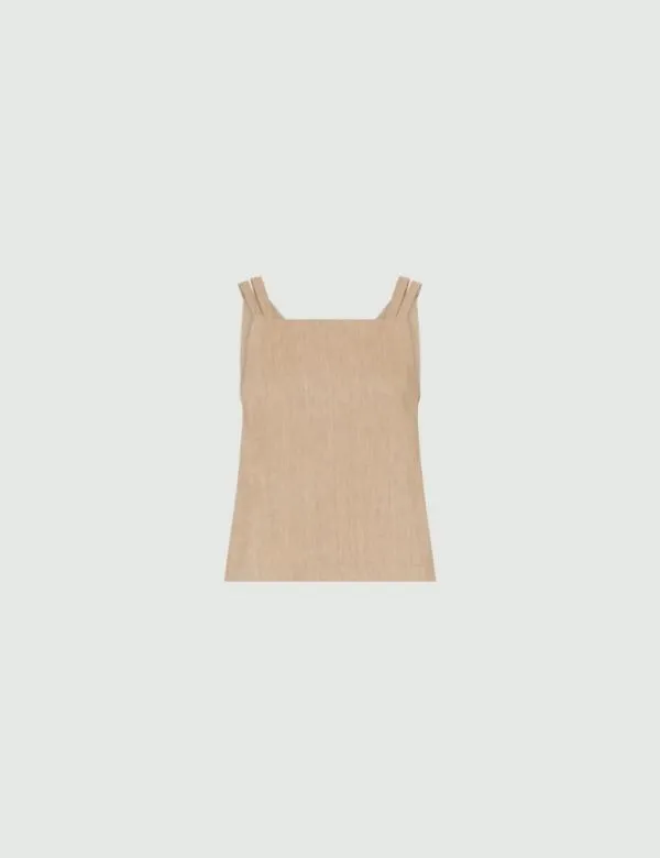 Marella Tops And TShirt Women Crop Top Beige