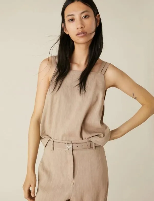 Marella Tops And TShirt Women Crop Top Beige