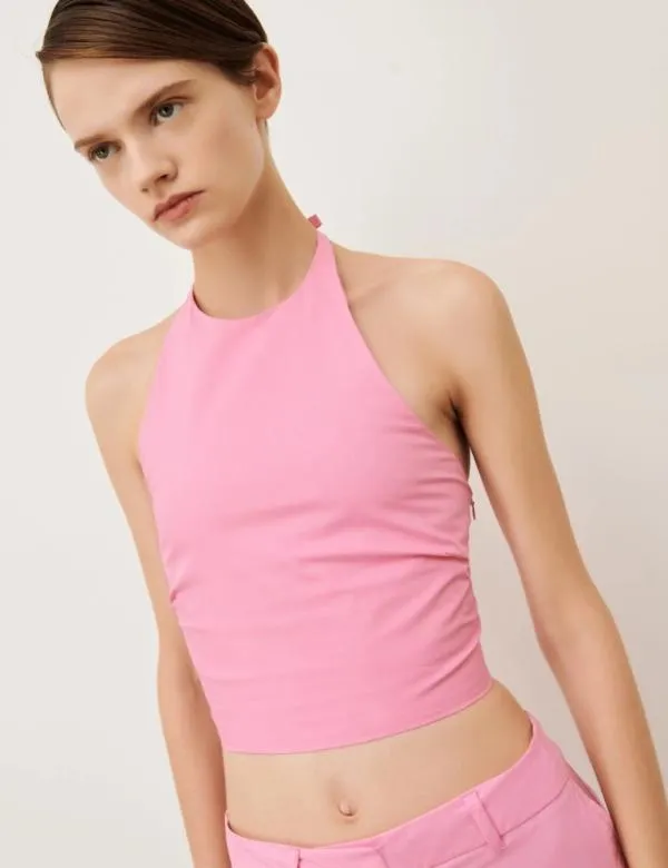 Marella Tops And TShirt Women Crop Top Deep Rose