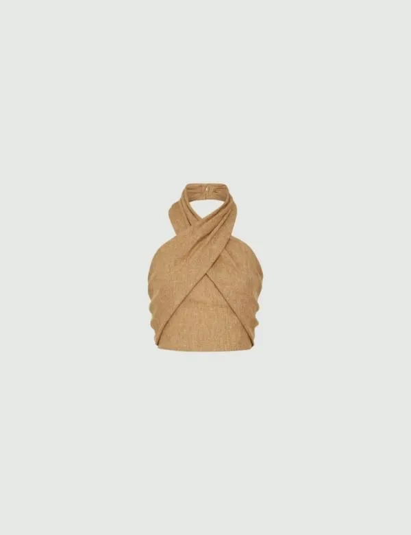 Marella Tops And TShirt Women Crossover Top Beige