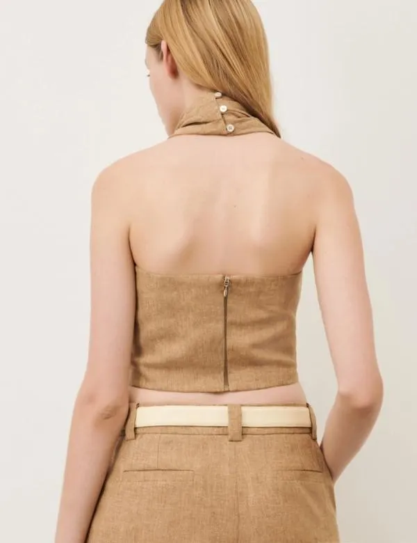 Marella Tops And TShirt Women Crossover Top Beige