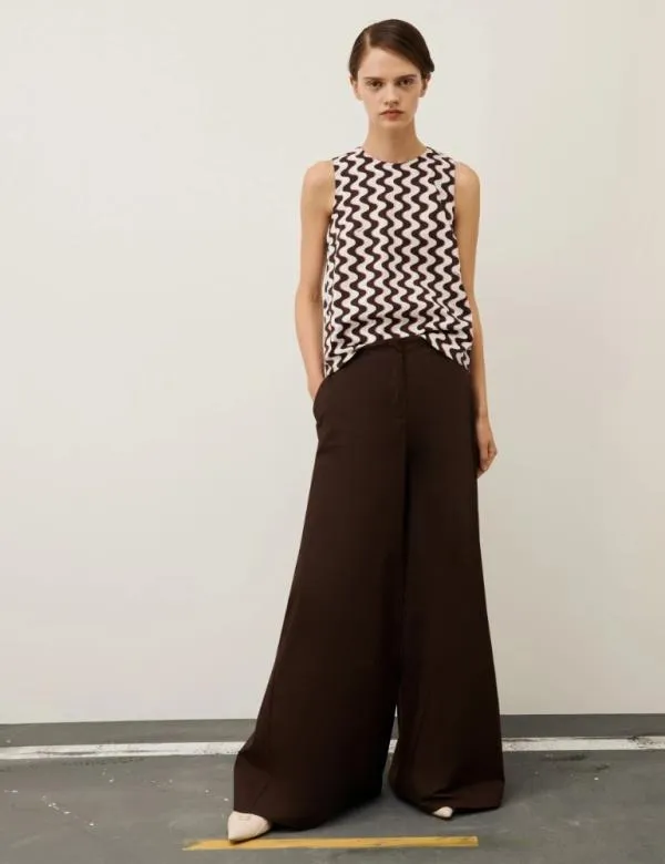 Marella Tops And TShirt Women Flared Top Chocolate