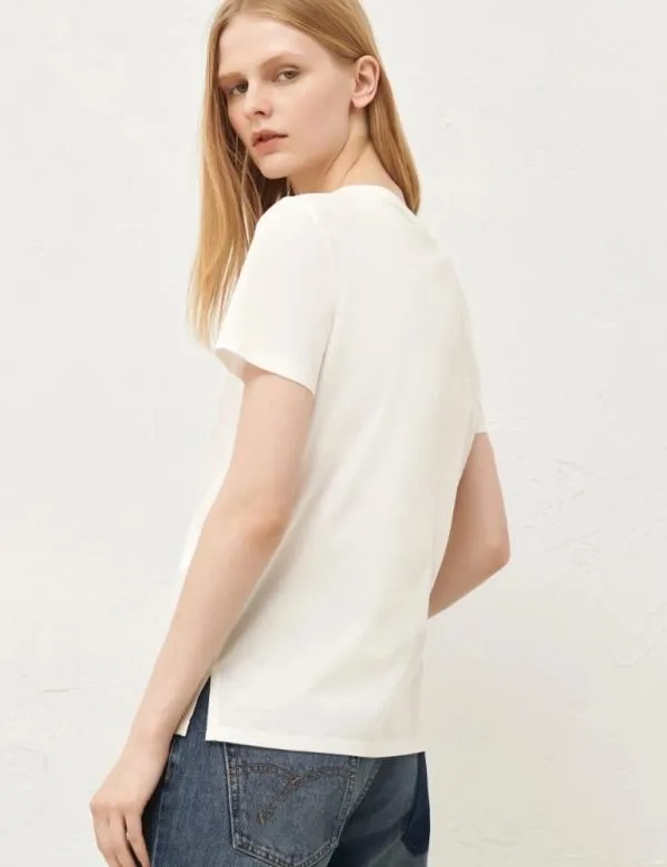 Marella Tops And TShirt Women Jersey Tshirt Ivory