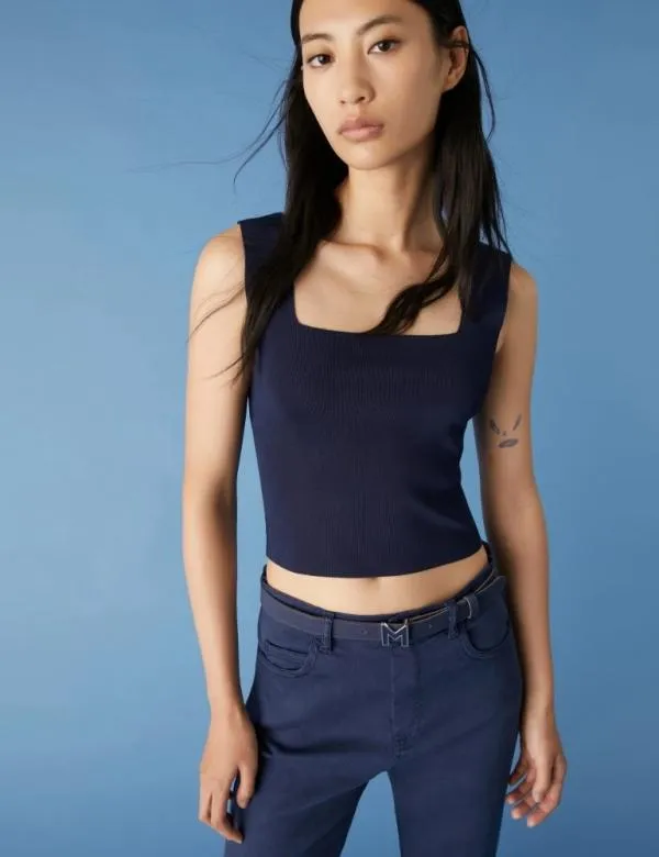 Marella Tops And TShirt Women Micro Top Midnightblue