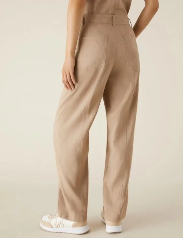 Marella Trousers Women Carrotfit Trousers Beige