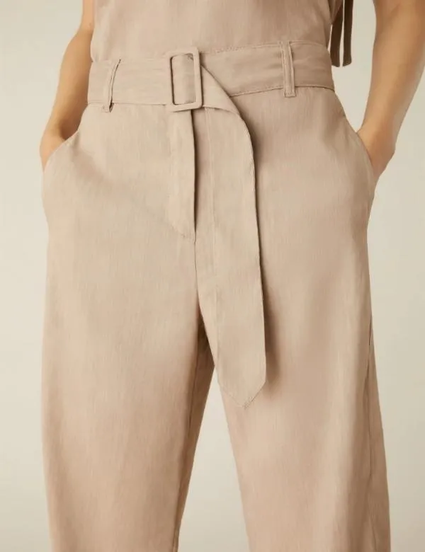 Marella Trousers Women Carrotfit Trousers Beige